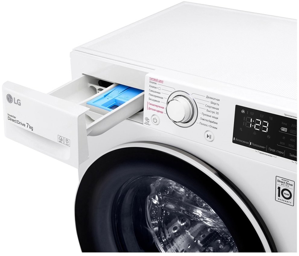 Пральна машина  LG F2V3HS0WW фото №6