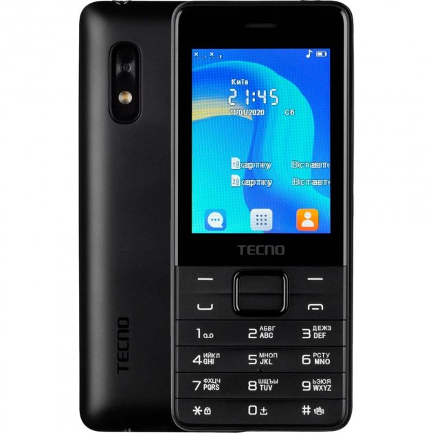 Мобильный телефон Tecno T454 2SIM Black