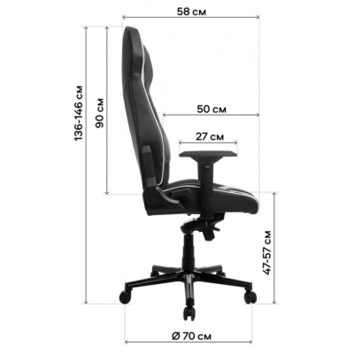 Геймерське крісло GT Racer X-8007 Dark Gray (X-8007 Fabric DarkGrayXL) фото №2