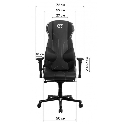 Геймерське крісло GT Racer X-8007 Dark Gray (X-8007 Fabric DarkGrayXL) фото №3