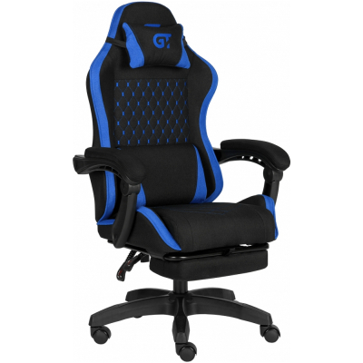 Геймерское кресло GT Racer X-2339 Black/Blue (X-2339 Fabric Black/Blue) фото №2