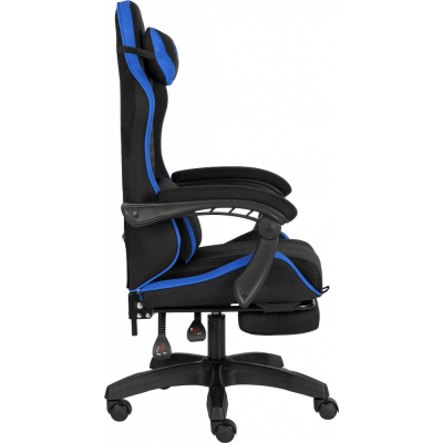 Геймерское кресло GT Racer X-2339 Black/Blue (X-2339 Fabric Black/Blue) фото №3