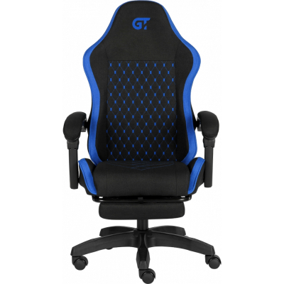 Геймерское кресло GT Racer X-2339 Black/Blue (X-2339 Fabric Black/Blue) фото №4