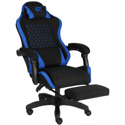 Геймерское кресло GT Racer X-2339 Black/Blue (X-2339 Fabric Black/Blue) фото №5