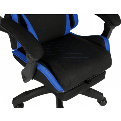 Геймерское кресло GT Racer X-2339 Black/Blue (X-2339 Fabric Black/Blue) фото №8